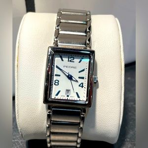 SOLD - Ladies Pedre Silver Tone Watch - New Battery